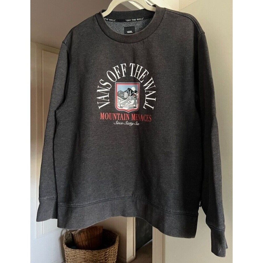 Vans Off The Wall Mens Sz S Mountain Menaces Since Sixty Six Crewneck Sweatshirt